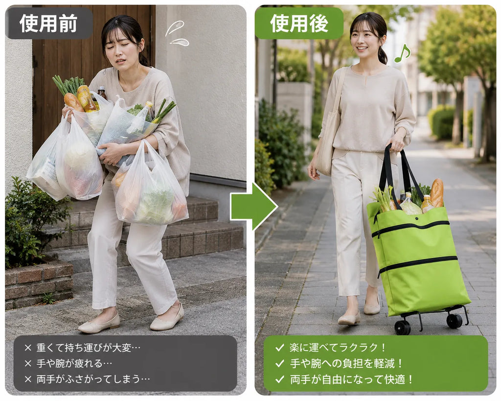 SmartCarry™ 持ち運び楽々バッグ