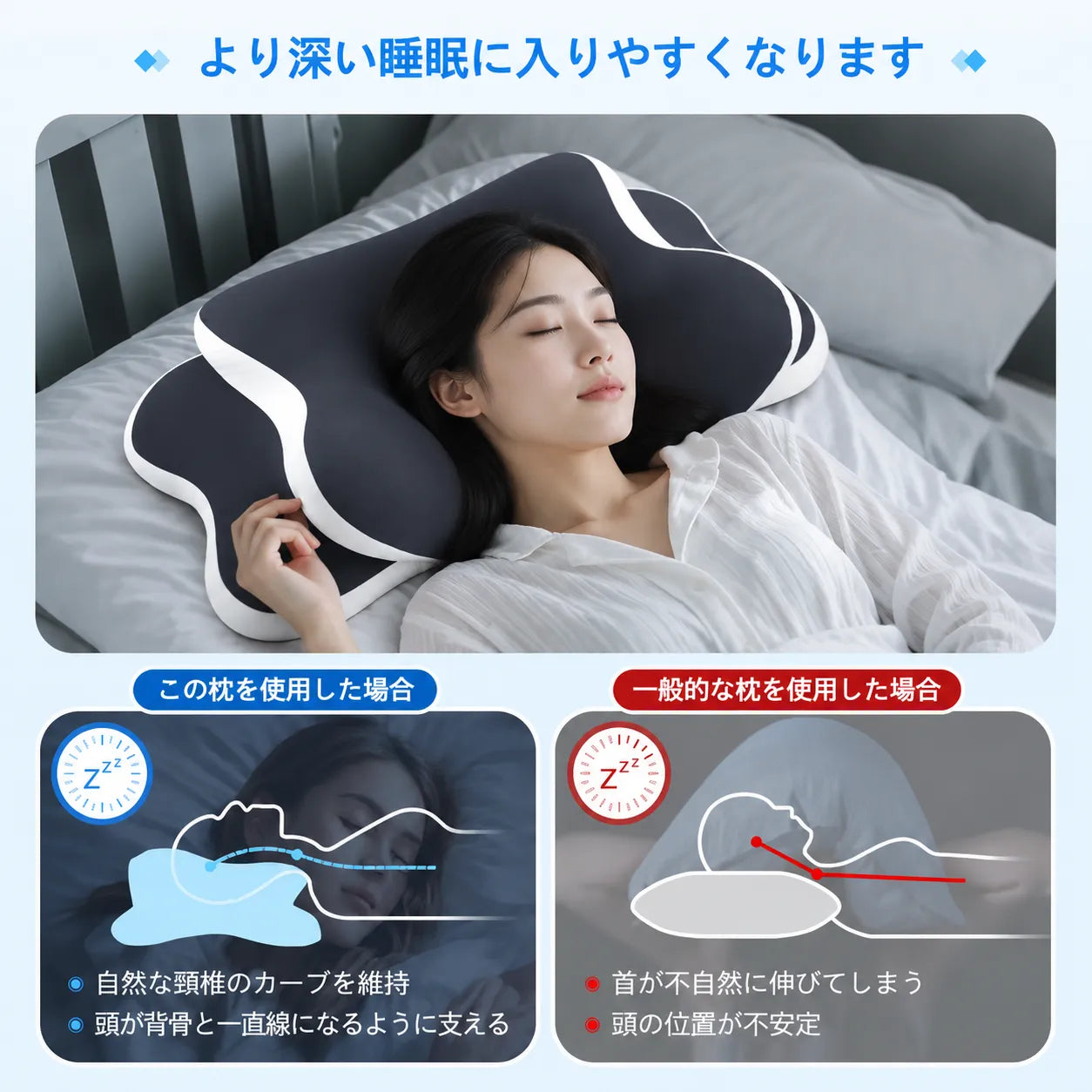 DreamFit™ 理想の寝姿勢枕 [在庫限り]