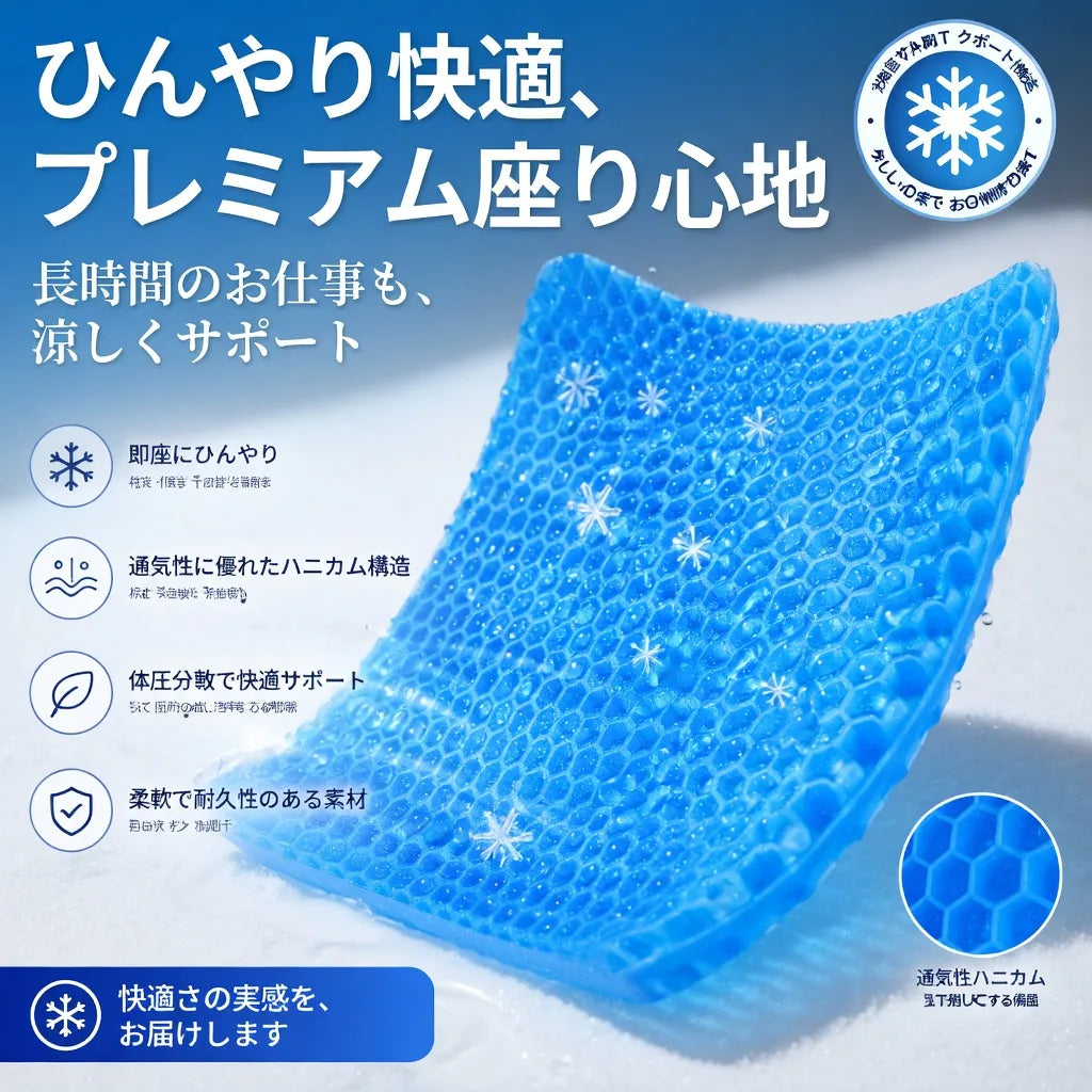 GelComfort™ 衝撃吸収ゲル座布団 [在庫限り]